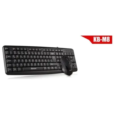 TİGOES KB-M8 KABLOLU USB KLAVYE VE MOUSE SET
