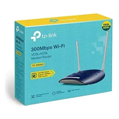 TP-LINK TD-W9960 4 PORT 10/100 300MBPS N VDSL/ADSL KABLOSUZ MODEM