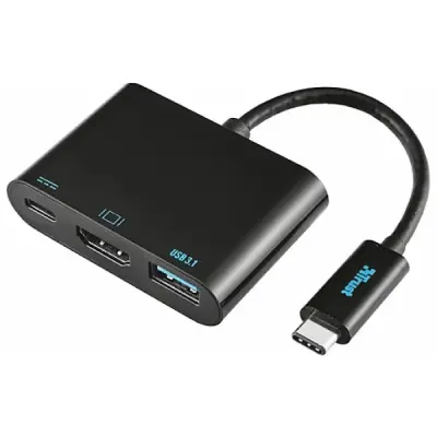 TRUST 21260 USB TYPE C MULTİPORT ADAPTÖR