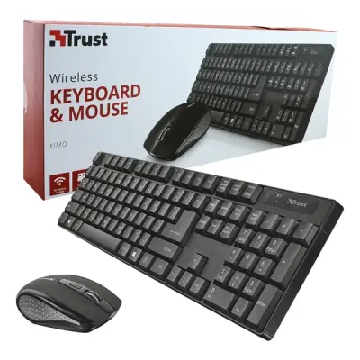 TRUST XIMO KABLOSUZ KLAVYE MOUSE SET 21505