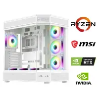 AMD RYZEN 7 7800X3D+16GB RAM+1TB M2+RTX 4700 OYUNCU BİLGİSAYARI BEYAZ