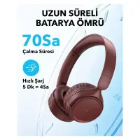 Anker SoundCore H30i Kırmızı Kulak Üstü Bluetooth Kulaklık