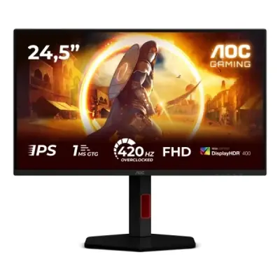 AOC 25G4KUR 24.5" 0.3 ms Full HD Pivot IPS 400 Hz Oyuncu Monitörü