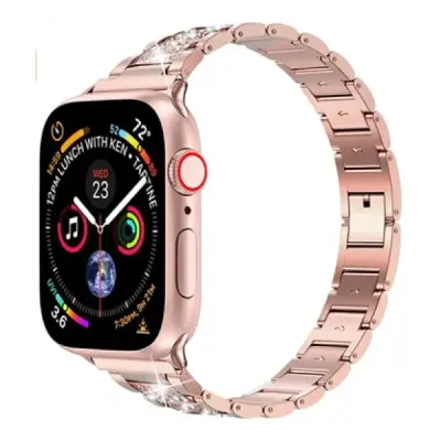 Apple Watch 40mm Wiwu Three Beads Set Auger Metal Kordon Rose Gold