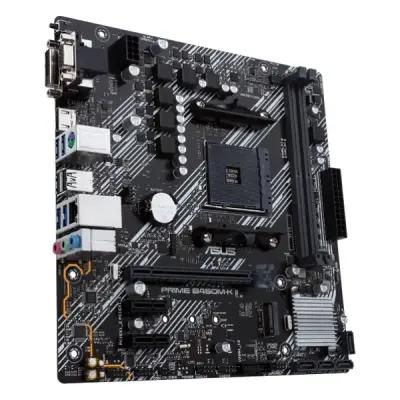 ASUS PRİME B450M-K II AMD AM4 DDR4 4400 HDMI DVI VGA M2 USB 3.2 MATX