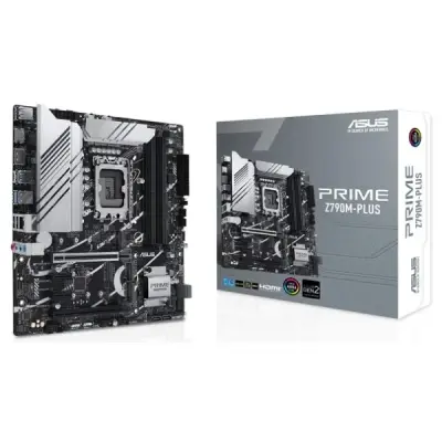 ASUS Prime Z790M-PLUS 7200MHz (OC) DDR5 Soket 1700 M.2 HDMI DP mATX Anakart