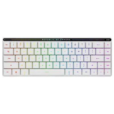 ASUS ROG Falchion RX Low Profile Red Switch RGB Kablosuz Türkçe Mekanik Beyaz Gaming Klavye