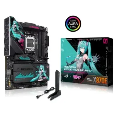 Asus ROG Strix X870E-H Gaming WIFI7 Hatsune Miku Edition AMD AM5 DDR5 ATX Anakart