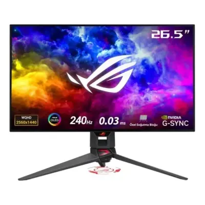 ASUS ROG Swift PG27AQDM 26.5 inç 240Hz 0.03ms 2K QHD G-Sync OLED Pivot Gaming Monitör
