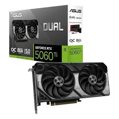 Asus RTX 5060 TI Dual OC Edition DUAL-RTX5060TI-O8G 128 Bit GDDR7 8 GB Ekran Kartı