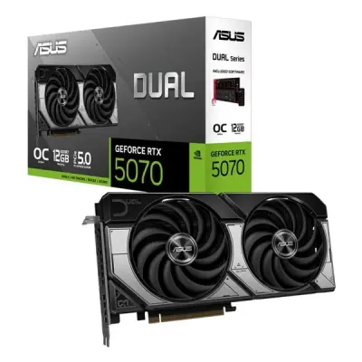Asus RTX 5070 Dual OC Edition DUAL-RTX5070-O12G 192 Bit GDDR7 12 GB Ekran Kartı