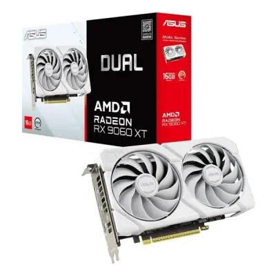 Asus RX 9060 XT Dual DUAL-RX9060XT-16G-WHITE 128 Bit GDDR6 16 GB Ekran Kartı