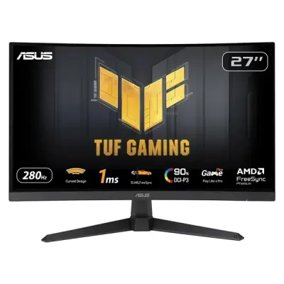 Asus TUF Gaming VG27VQM1B 27" 1 ms Full HD Curved 280 Hz Oyuncu Monitörü
