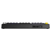 Aula F75 Mekanik RGB TKL Hot Swap GrayWood V4 Switch Kablosuz Makrolu Türkçe Q Klavye Siyah