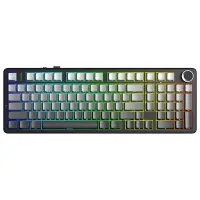Aula F99 Pro 3 Modlu RGB Hot Swap Mekanik Nimbus V3 Switch Kablosuz Makrolu Klavye Gradyan Gri