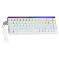Aula Hero 68 HE Manyetik Klavye Rapid Trigger Meteor Switch 8000Hz RGB Neon TKL Hot Swap Oyuncu Klavyesi Beyaz