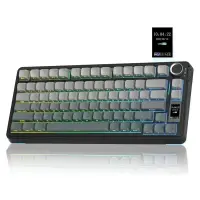 Aula S75 Pro Mekanik RGB TKL Seiya Switch Kablosuz Makrolu Hot Swap Klavye Gradyan Gri