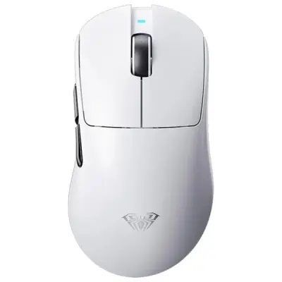 Aula SC900 Pro Beyaz Şarjlı Optik Kablolu/Kablosuz Oyuncu Mouse