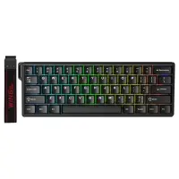 Aula Win60 He Manyetik Klavye Rapid Trigger Graywood Switch 8000Hz RGB TKL Hot Swap Oyuncu Klavyesi Siyah