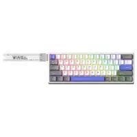 Aula Win60 He Max Manyetik Klavye Rapid Trigger Wing Chun Switch 8000Hz RGB TKL Hot Swap Oyuncu Klavyesi Mavi
