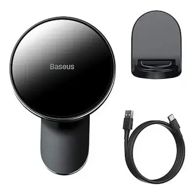 BASEUS BİG ENERGY MAGSAFE KABLOSUZ ŞARJ ÖZELLİKLİ ARAÇ İÇİ TELEFON TUTUCU SİYAH