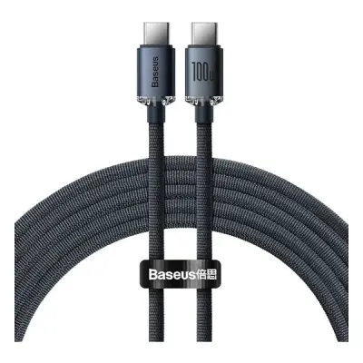 Baseus Crystal Shine 2 m Siyah USB to Type-C Hızlı Şarj Kablosu