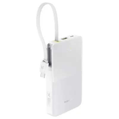 Baseus EnerFill FC51 Bipow2 Pro Beyaz 10000 mAh Hızlı Şarj Powerbank