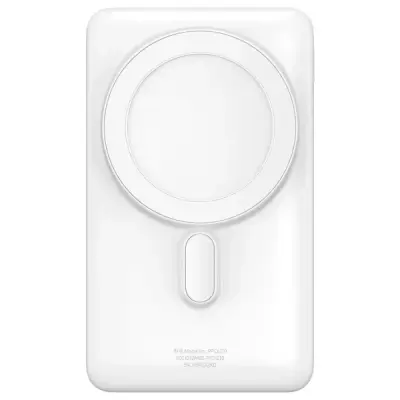 BASEUS MGSAFE OVERSEAS 20W 10.000 MAH STANT ÖZELLİKLİ KABLOSUZ ŞARJLI POWERBANK BEYAZ