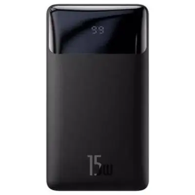 BASEUS POWERBANK BİPOW 15W HIZLI ŞARJ 10000MA LED SİYAH