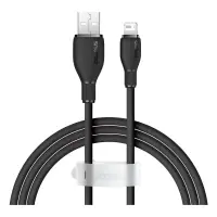 Baseus Pudding 1.2 m Siyah USB to Lightning Hızlı Şarj Kablosu