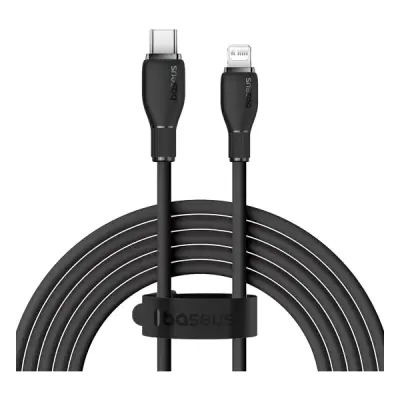 BASEUS PUDDİNG HIZLI ŞARJ ÖZELLİKLİ TYPE-C TO LİGHTNİNG 20W KABLO 1.2 M SİYAH
