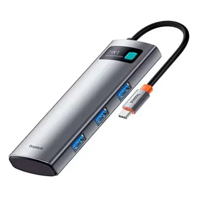 BASEUS ULTRAJOY 7 İN 1 MULTİFONKSİYONEL HUB ADAPTÖR UZAY GRİSİ