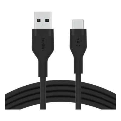 BELKİN BOOST CHARGE PRO FLEX USB-C - LİGHTNİNG ERKEK KABLOSU (6.6', SİYAH)