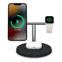 BELKİN BOOST CHARGE PRO MAGSAFE 3 İN 1 KABLOSUZ ŞARJ CİHAZI SİYAH WIZ017 (APPLE WATCH SERİES 7,8)