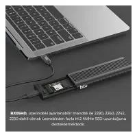 Bix BX05HD Type-C 3.1 Gen2 to PCIe NVMe M.2 SSD Disk Kutusu