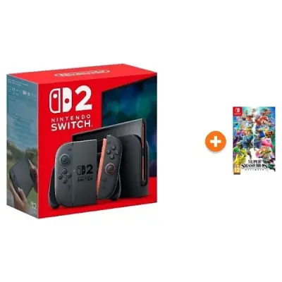 Nintendo Switch 2 Oyun Konsolu + Nintendo Switch Super Smash Ultimate Oyun