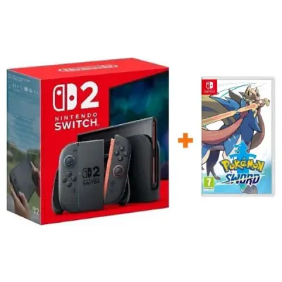 Nintendo Switch 2 Oyun Konsolu + Nintendo Switch Pokemon Sword Oyun