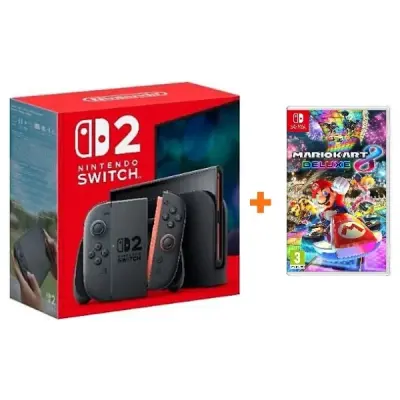 Nintendo Switch 2 Oyun Konsolu + Nintendo Switch Mario Kart 8 Deluxe Oyunu