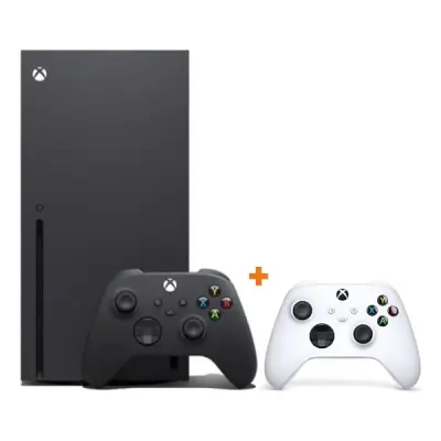Xbox Series X Siyah 1 TB SSD Oyun Konsolu (ithalatçı Garantili) + Xbox Series 9. Nesil Beyaz 2.Kol