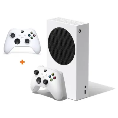 Microsoft Xbox Series S 512 GB SSD Beyaz Oyun Konsolu + Xbox Series 9. Nesil Beyaz 2.Kol