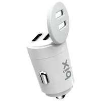 BXCC65C 65W Çift Portlu Type-C Araç Şarj Aleti iPhone & Android & Notebook Mini Araç içi Şarj Cihazı Beyaz