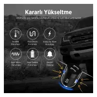 BXCC65C 65W Çift Portlu Type-C Araç Şarj Aleti iPhone & Android & Notebook Mini Araç içi Şarj Cihazı Siyah