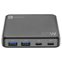 CELLULAR LİNE MULTİPOWER 4 PORTLU GAN 65W SİYAH ŞARJ CİHAZI