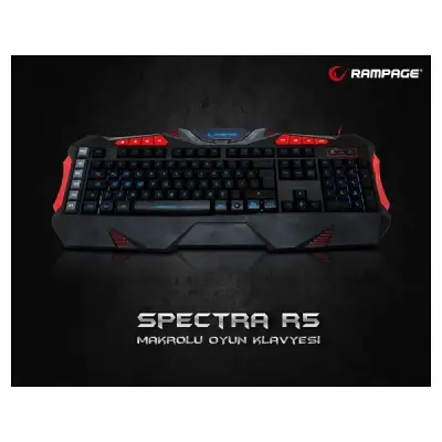 Everest Rampage Spectra R5 Makrolu Oyuncu Klavyesi