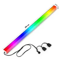 COOLMOON AR30 MASAÜSTÜ IÇİN ALÜMİNYUM KASA ARGB ÇUBUK LED 5V 3PİN 16 MİLYON RENK 30CM