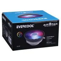EVERCOOL CS-01 RAİNBOW 3PİN 12CM FAN INTEL LGA1700/AMD AM5 UYUMLU HAVA SOĞUTMALI CPU FAN