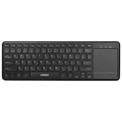EVEREST EKW-155 SİYAH TOUCPAD MOUSE US LAYOUT KABLOSUZ SMART TV KLAVYE