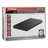 EVEREST HD3-257 2.5" USB 2.0 SATA 3.0  HARDDİSK KUTUSU - 4708