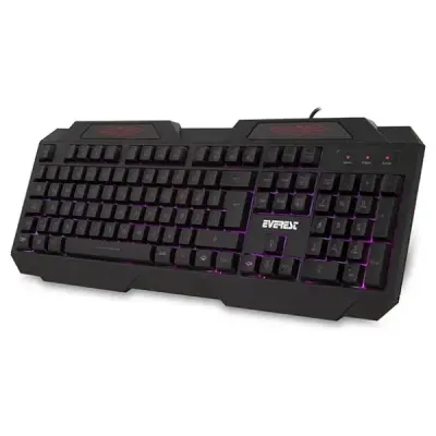 EVEREST RAMPAGE KB-115 SİYAH USB 3 RENK AYDINLATMALI GAMING KLAVYE - 17647