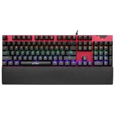 EVEREST KB-MK7 KIRMIZI USB BİLEK DESTEKLİ MEKANİK Q RED SWITCH GAMİNG OYUNCU KLAVYESİ